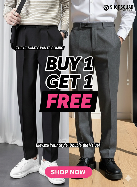 Classic Formal Trousers for Men (Buy 1 Get 1 Free 🔥🔥)