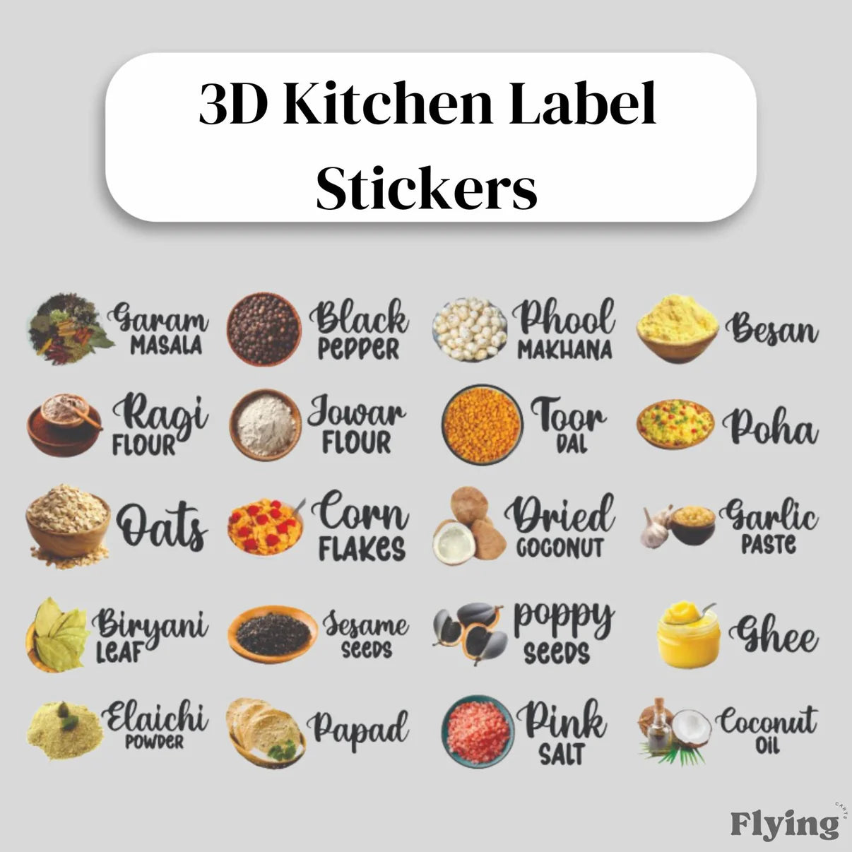 3D Kitchen Waterproof Label Stickers - Limited Stock 🔥🔥 Buy Now