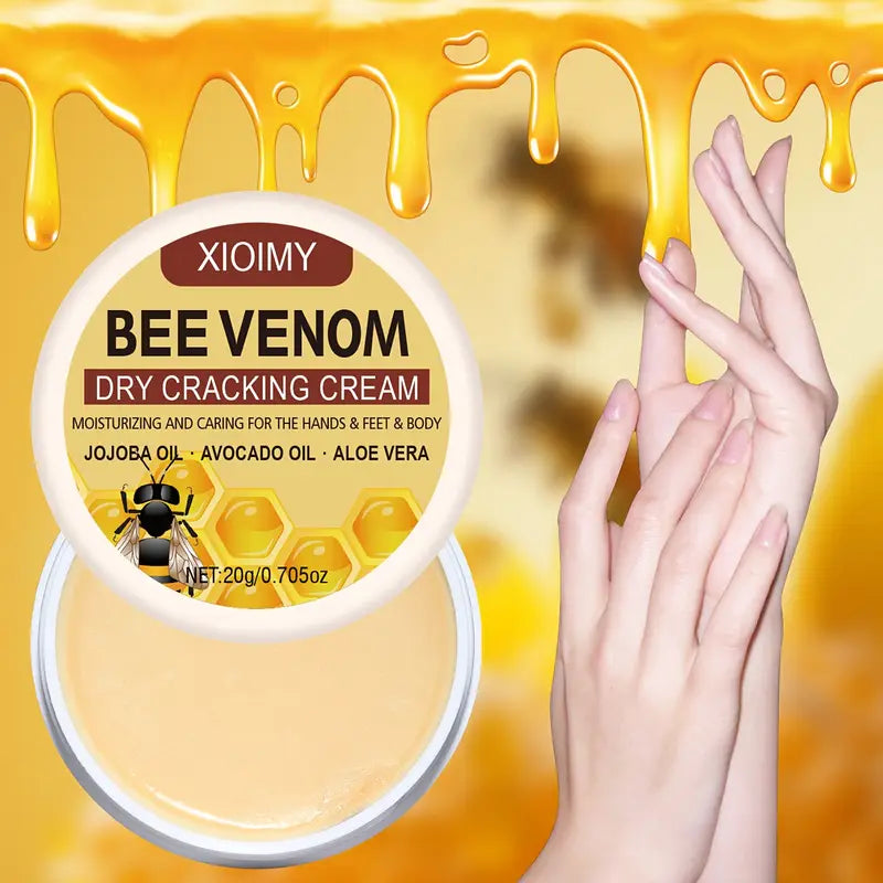 BeeRelief™ - Bee Venom Dry Crack Cream 🐝✨  | Deep Moisturizing & Hydrating for Hands, Feet & Body