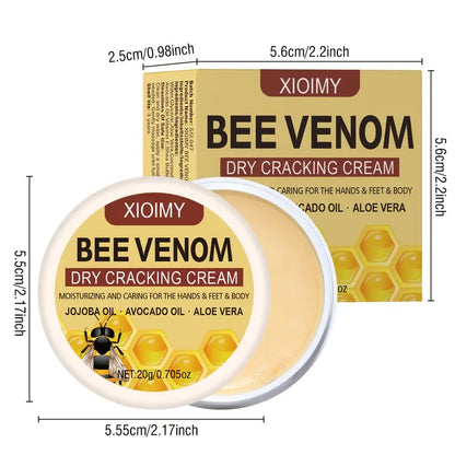 BeeRelief™ - Bee Venom Dry Crack Cream 🐝✨  | Deep Moisturizing & Hydrating for Hands, Feet & Body