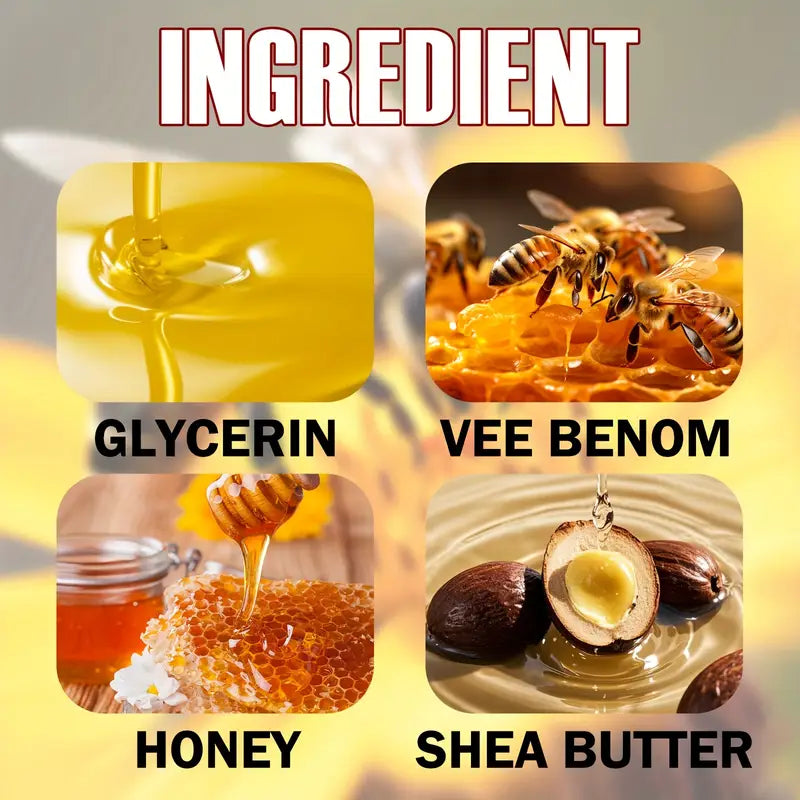 BeeRelief™ - Bee Venom Dry Crack Cream 🐝✨  | Deep Moisturizing & Hydrating for Hands, Feet & Body