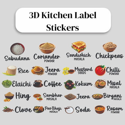 3D Kitchen Waterproof Label Stickers - Limited Stock 🔥🔥 Buy Now
