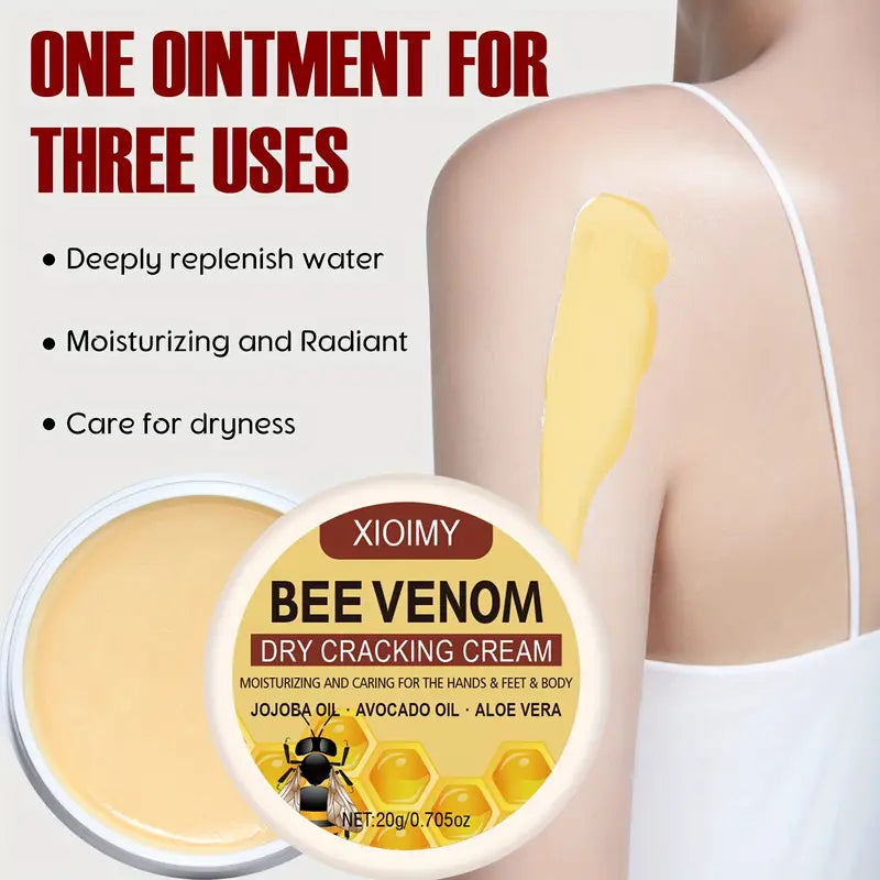 BeeRelief™ - Bee Venom Dry Crack Cream 🐝✨  | Deep Moisturizing & Hydrating for Hands, Feet & Body